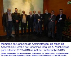 Membros do Conselho de Administração APVGN